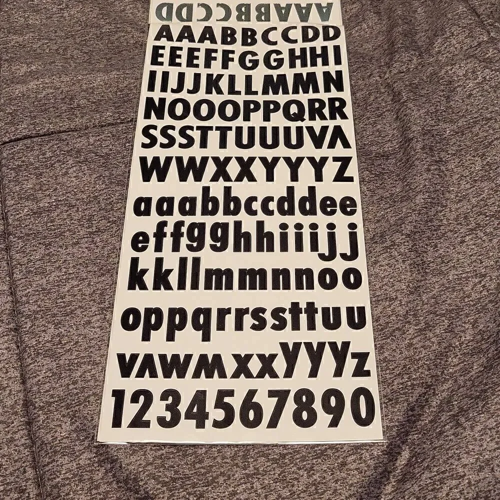 Letters/Number Stickers